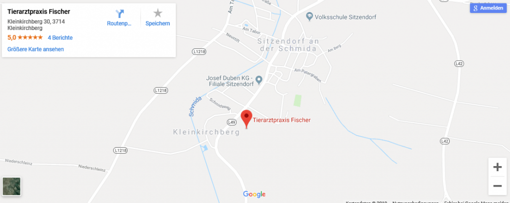 google map tierarztpraxis andrea fischer sitzendorf kleinkirchberg 30